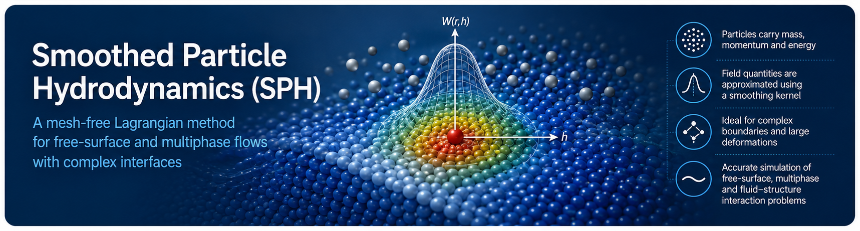 Smoothed Particle Hydrodynamics simulation